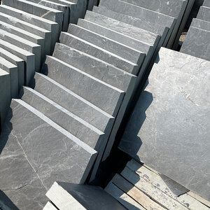 Dimensional Virginia Black Slate 12 in. x 12 in.