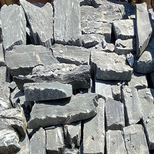 Sawn Thin Veneer Black Pearl Ledge Corners