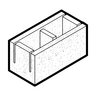 8816 Concrete Block Knock Out Bond Beam 8 in. x 8 in. x 16 in.