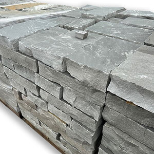Building Stone Tennessee Blue/Gray Ashlar Squares and Rectangles 3 - 5 in.