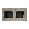 8816 Concrete Block Split Face SP1S1E Gray 8 in. x 8 in. x 16 in.