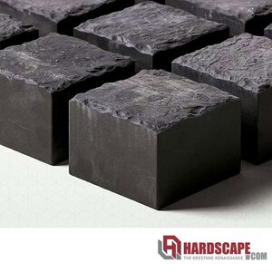 Hardscape.com Porcelain Cobblestones Basalt 4 in. x 4 in. x 6.5 cm (83 sq. ft./pallet)