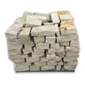 Building Stone Granbury Cream Limestone (4 in. Chopped) 4/6/8 Mixed Sawn Height