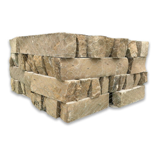 Building Stone Cinnamon Limestone (4 in. Chopped) Sawn 6 in. Thick ...