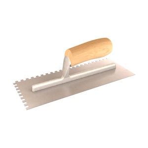 Bon Tool Notched Trowel 1/4 in. Square Wood Handle