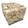 Building Stone Saddlewood Sandstone (4 in. Chopped) 4/6/8 Mixed Sawn Height