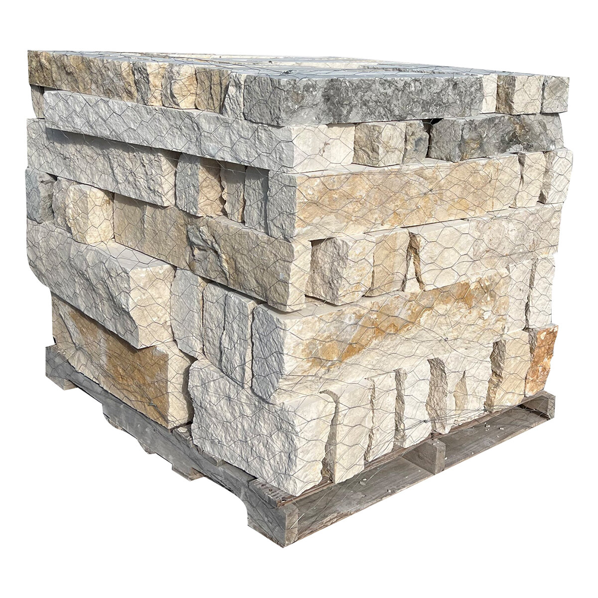 Building Stone Tex-Mix Limestone (4 in. Chopped) Sawn 4 in. Thick ...
