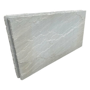 Slab Grey Mist Sandstone Rockface 4 Sides 2 in. x 36 in. x 72 in.