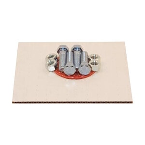 2 1/2 Nut/Bolt/Red Rubber Gasket