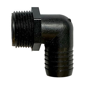 1 MPT X 1 Hose Barb 90 Degree Poly Elbow Fitting