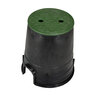 Nds 7 in. Round Black Box With Green