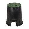 Nds 7 in. Round Black Box With Green