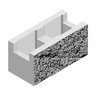 Basalite Concrete Block 8 in. x 8 in. x 16 in. Split Face Open End Bond Beam Color-101 (90 pc./pallet)