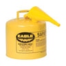 Safety Diesel Gas Can Yellow Type 1 w/ F-15 Funnel 5 gal.