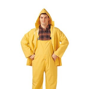 2XL Yellow Rainsuit Jacket & Bib Overall Complete Rainsuit