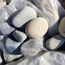 Bagged Mexican Beach Pebbles Black 1 - 2 in. (50 lb. Bag) 