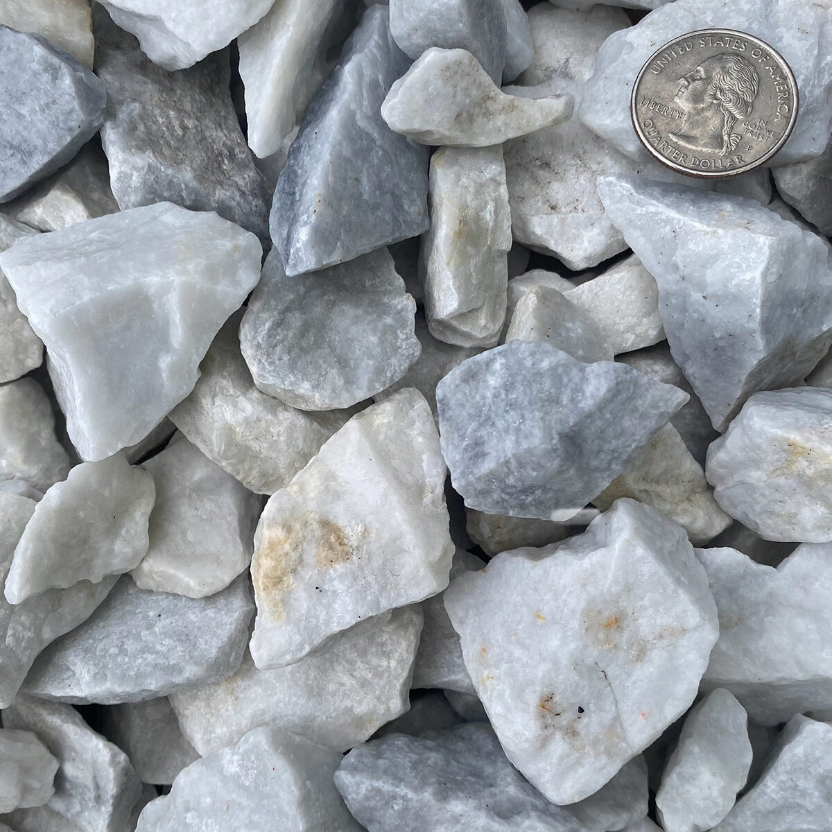Bulk Crushed White Rock 1 1/2 in | SiteOne US