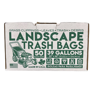 Trash Can Liner 1 mil. Black 42 gal. (50 Count Box)