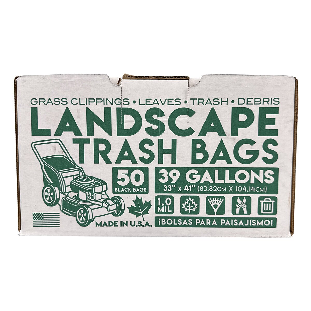 Trash Can Liner 1 mil. Black 42 gal. (50 Count Box) | SiteOne US