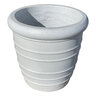 Mesquite Round Planter White Terrazzo 15 in. x 15 in. x 14 in.