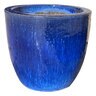 Hurlingham Round Planter Blue 11 in. x 10 in.