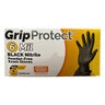 GripProtect® 6 mil BLACK Nitrile Exam Gloves 100/Box Small