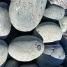 Palletized Mexican Beach Cobbles Black 8 - 10 in.