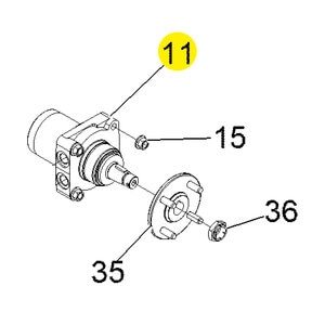 Jr36 Wheel Motor Left Parker # Tj0195Us081Aaaf