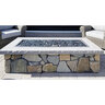 Step Fossil Spire Limestone Full Color Bushhammered Top Rockfaced Front 6 in. x 18 in. x 48 in.