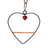 Bird Swing Tweet Heart Birdie Black 9-1/2 in. x 9-1/2 in.