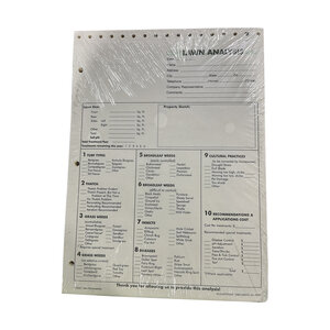Form Lawn Analysis Transition Npers Pk/100