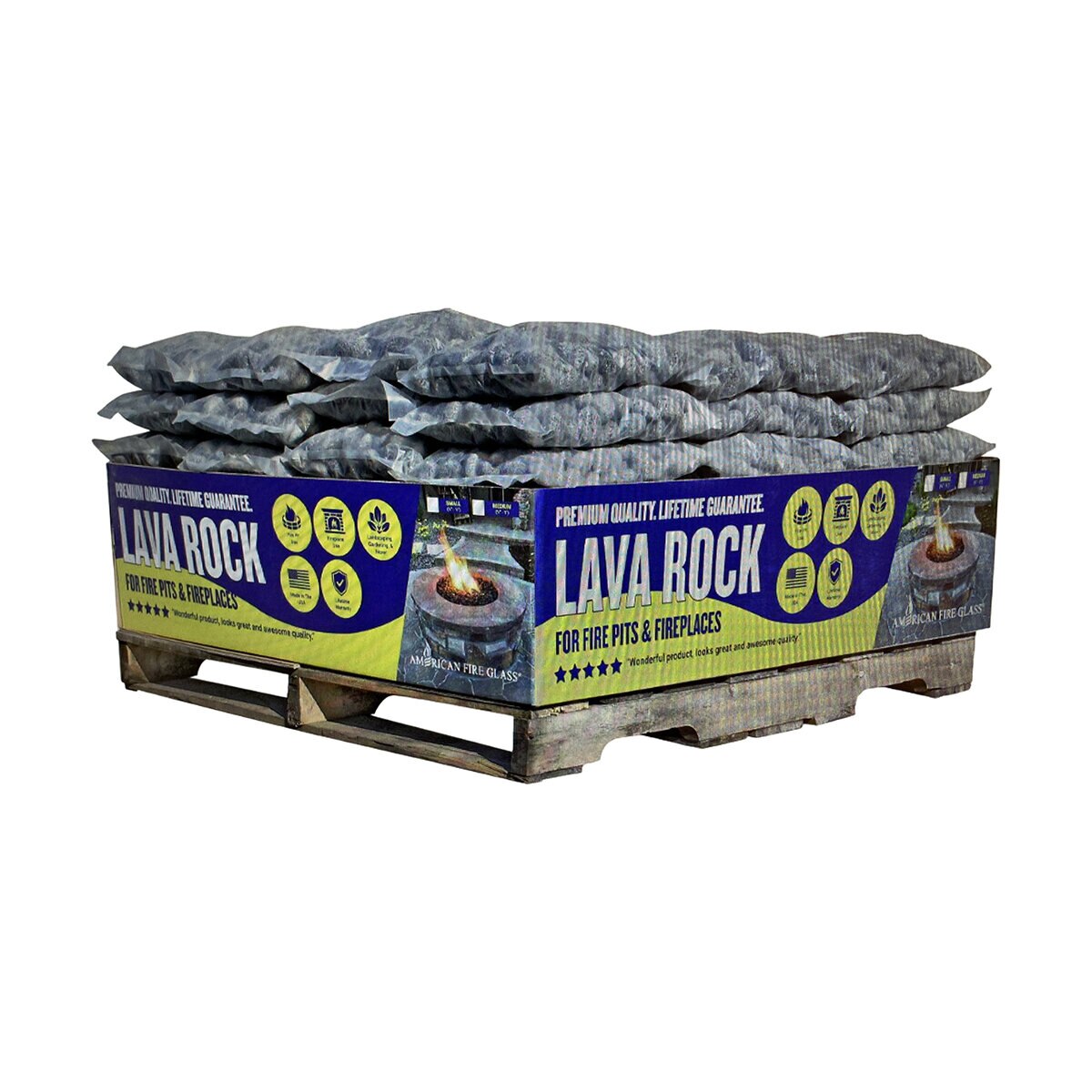 Bagged Lava Rock Tumbled Smooth 1 in. - 2 in. (20 lb. Bag) | SiteOne US