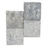 Dimensional Silver Travertine Tile 1/2 in. x 6 in. x 6 in.