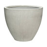 Pot Jesslyn S Vertical Ridges Light Gray 20 in. x 17 in.