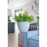 Pot Jesslyn S Vertical Ridges Light Gray 20 in. x 17 in.