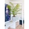 Pot Jesslyn S Vertical Ridges Light Gray 20 in. x 17 in.