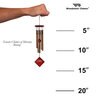 Wind Chime Chimes of Mercury Bronze 14 in.
