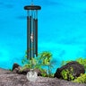 Wind Chime Crystal Meditation Black 16 in.