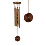 Wind Chime Chakra Bronze w/ Series Seven Stones 17 in.