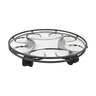 Pot Saucer Caddy Deluxe Black Finish 17 in.