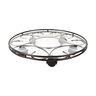 Pot Saucer Caddy Deluxe Black Finish 17 in.