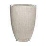 Pot Ben L Vertical Ridges Light Gray 15-3/4 in. x 21-1/2 in.