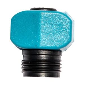 Male Plastic Hose Mender Blue and Black 5/8 in. and 3/4 in.