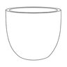 Alameda Planter Carbon Lg 21-3/4 in. x 18-1/4 in.