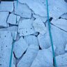 Flagstone Silver Travertine Tumbled Irregular Medium 