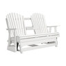 Buckingham Glider Loveseat White 67 in. x 31-1/2 in. x 41-3/4 in.