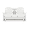 Buckingham Glider Loveseat White 67 in. x 31-1/2 in. x 41-3/4 in.