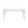 Buckingham Rectangular Cocktail Table White 44 in. x 24 in. x 18 in.