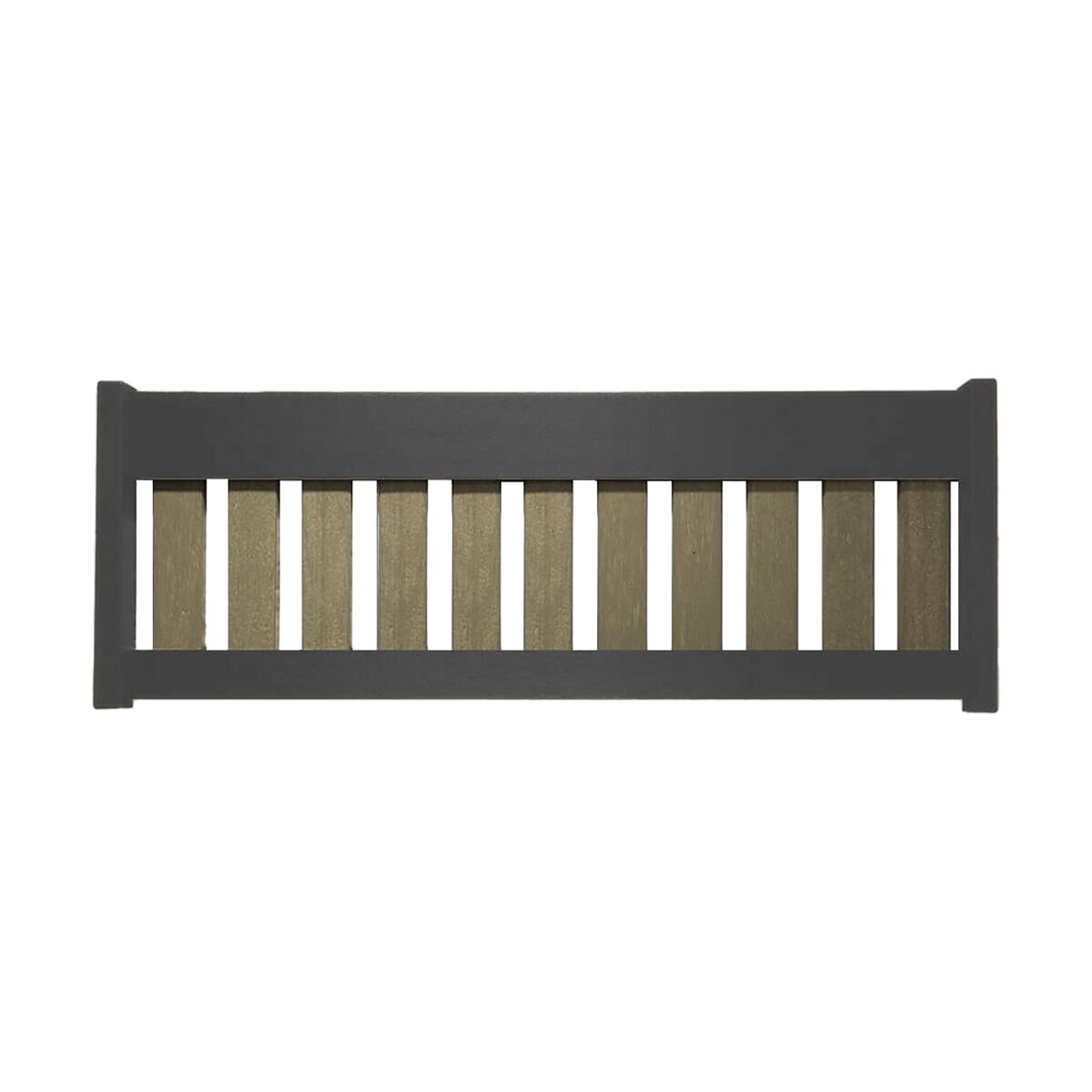 SeatBack Kit Slate Frame with Weatherwood Slats | SiteOne US