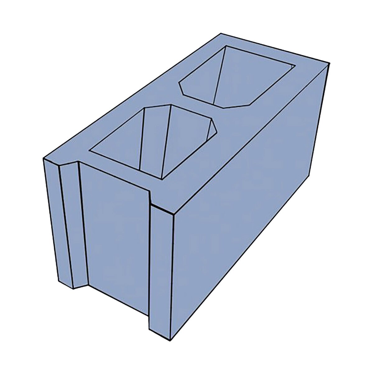 8816 Concrete Block Lightweight Standard Cored 8 in. x 8 in. x 16 in ...